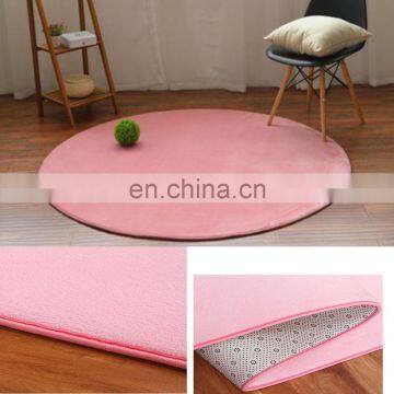 High Quality Round Rug Pad Mat for Kids Playhouse Play Tent Super Soft Coral Kids Play Rug photo-4