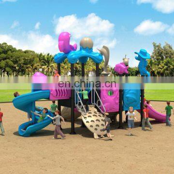 2020 Kids Play System Wooden Outdoor Playground Slide Facility For Sale