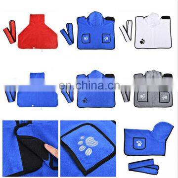New Design Strong Absorbent Pet Bath Towel Blanket Pet Bathrobe Clothes for Dogs photo-4