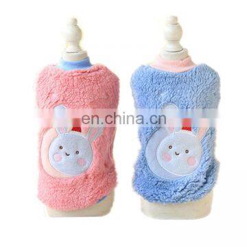 Manufacturer fashion hot rabbits pattern cheap dog clothes for small dogs