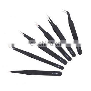 High quality Anti-static tweezers 6pcs