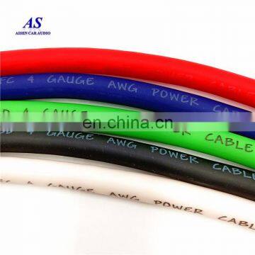 4gauge OFC/TINNED OFC/CCA ground wire with flexible jacket power cable for car audio