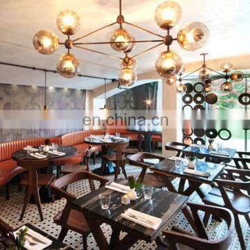 Industrial Style Kitchen Black and Brown Glass Colours Led Large Pendant Light photo-4