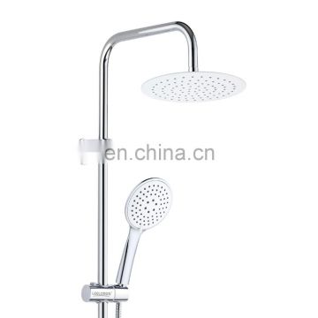 Stainless Steel White Showering Rain Shower Set with Ultra-thin Shower Heads