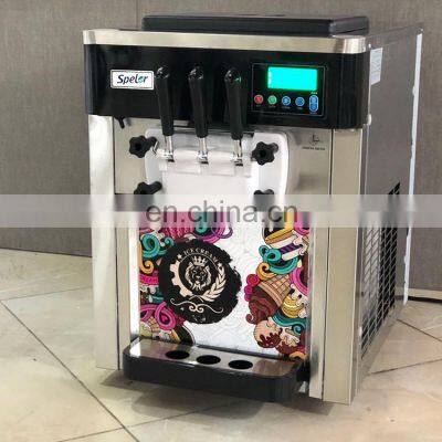 Multi-Flavor Small Size Industrial Ice Cream Making Machines Soft Serve Machine