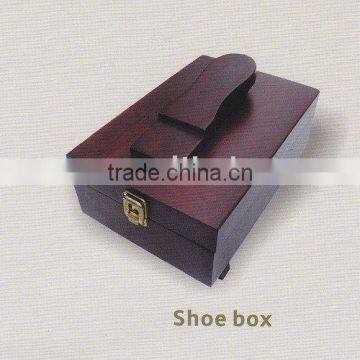 Wooden shoe box