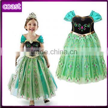 Newest Cartoon Characters Anna Elsa Princess Fancy Dress Costume Child d Dress Dress Design Quality Choice photo-3