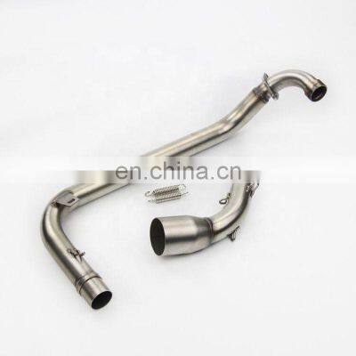 Modified Universal Full System Front Middle Link Connect MSX125 Motorcycle Exhaust Pipe photo-4