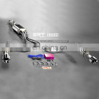 super racing tailpipe car exhaust for Land Rover Discovery car exhaust cat back with quad double tip