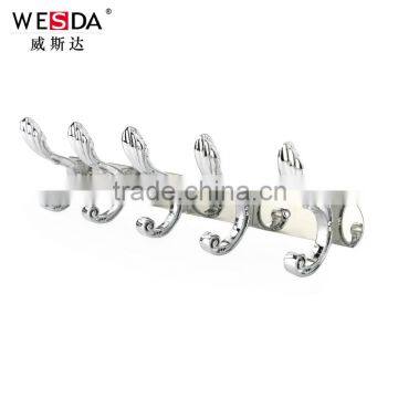 Wesda decorative stainless metal coat hook hanges clothes rack D052