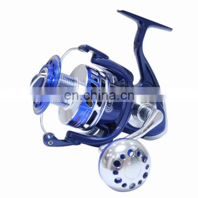 2021 Blue Full Metal 12 +1BB 4000 -10000 Spinning Vessel Fishing Trolling Boat 50kg Drag Jigging Fishing Reel