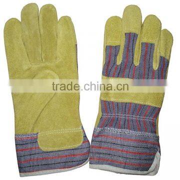 10.5"cow split working leather gloves / safety industrial gloves with CE standard