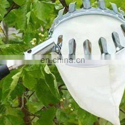 Factory Supply Engraved Tool Pruning Garden Basket Coconut Metal Pole Fruit Picker