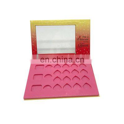 Custom Printed Cardboard 10 Hole Eyeshadow Palette Luxury 18 Color Pigment Eyeshadow Primer Box