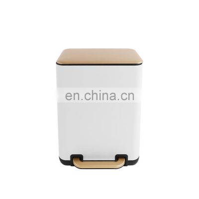 Home and hotel using stainless steel foot pedal bin with strong pedal