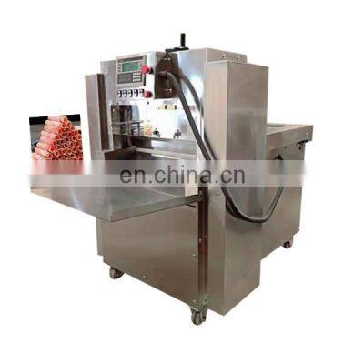 Automatic  Frozen Lamb Sheep Beef Pork Meat Mutton Roll Cutting Slicing Machine for Sale