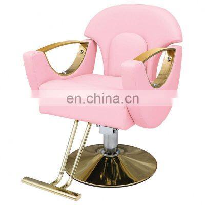 Barber Shop Furniture Comfortable New Design Durable Material Gold Barber Chair photo-2