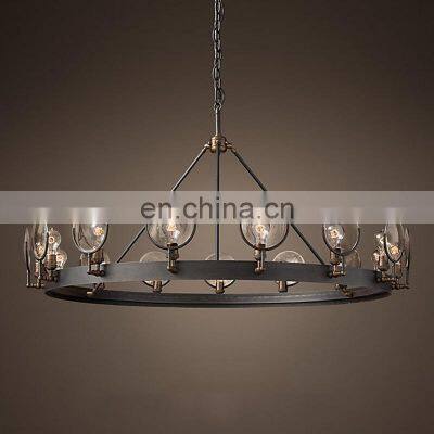 New Fashion Design Golden Modern Luxury Apartment Villa Copper Crystal Pendant Light Chandelier photo-2