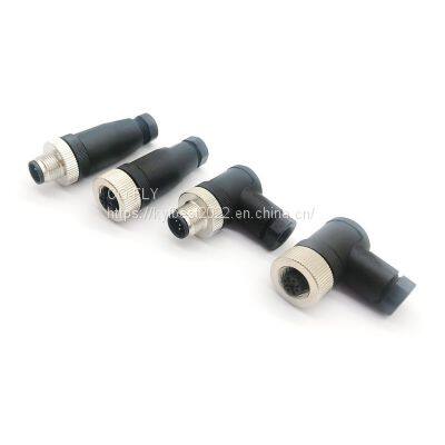 Male/Female M12 Waterproof Sensor Connector