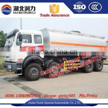 Baotou Beiben Crude Oil Tanker Truck 8*4 30000Litres