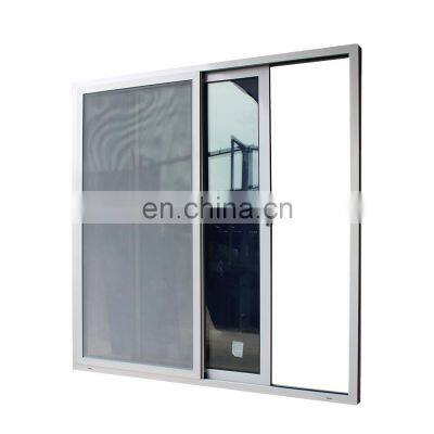 Superhouse mosquito net sliding screen door NFRC standard customized large quality secure aluminum double glazed sliding door