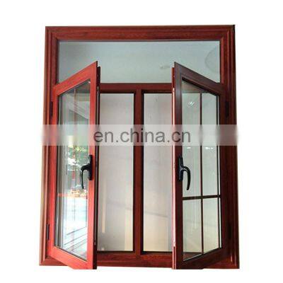 Double Glazed Tempered Aluminum Wooden Frames Designs Storm Casemen Glass Window