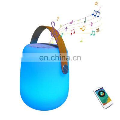Portable audio USB charging LED desk lamp music player LED Schreibtischlampe Lautsprecher led cube light speaker