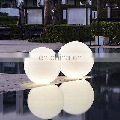 20cm LED Swimming Pool Ball Rechargeable Light Up Floating Pool Oval Orbs led ball LED solar ball light Holiday Lighting