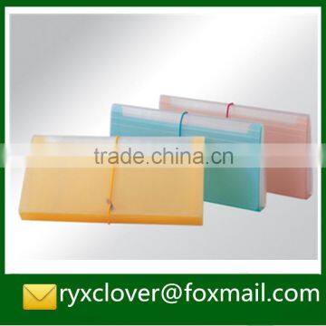 Customized colorful cover plastic expandable string folders