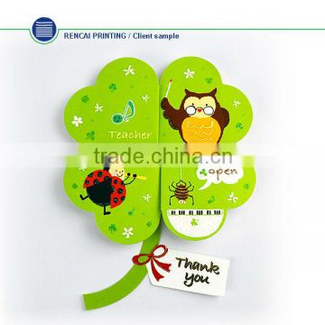 High quality custom printing paper gift greeting card