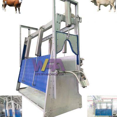 Customized Complete Cow Slaughter House Line Cattle stunning box for Beef Abattoir Machine