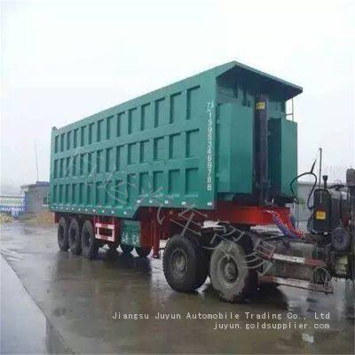 Heavy Duty Dump Semi-trailer Export Semi-trailer Iron Ore Powder Transport Vehicle photo-5
