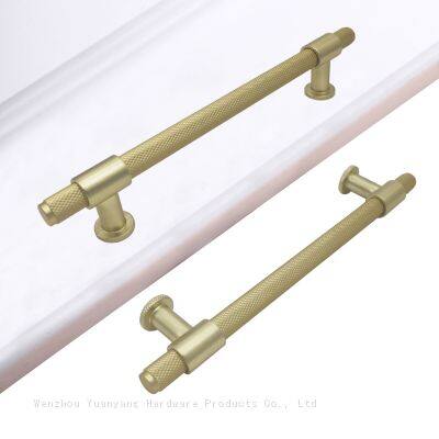 Fancy Knurled Pegangan Dan Kenop Tarik Laci Lemari Aluminium Furnitur Warna Ganda photo-4