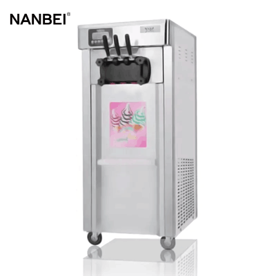 CE Approved Rainbow Vertical Soft Ice Cream Maker