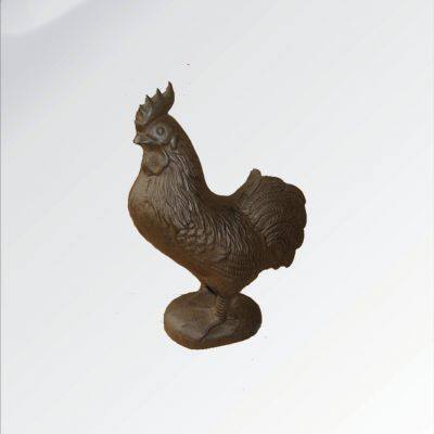 Antique Vintage Cast Iron Rooster Vintage Garden Statues