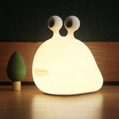 3500K Warm White Slug Silicon Touch Control & Timer Setting Rechargeable USB Animal Night Light for Baby Gift ,childhood Toys photo-2