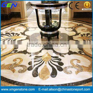 Polished Inlay Floor Waterjet Marble