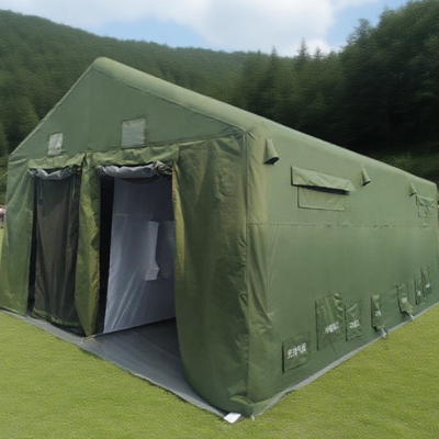 Schnellaufbau-Zelt für Katastrophenhilfe mit verstärktem Stahlrahmen und PE-Beschichtung