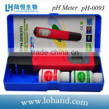 High accuracy hand held digital ATC chemical pH meter with temperature display