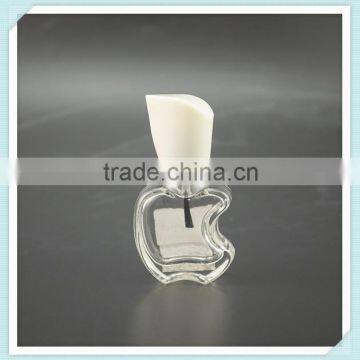 apple shape empty nail polish glass bottles wholesale