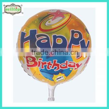 2014 hot sell 18" birthday foil helium balloon