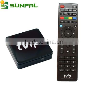 Original New Mediaplayer IPTV HD Set Top Box TVIP S BOX V.410 dual OS android and Linux faster speed