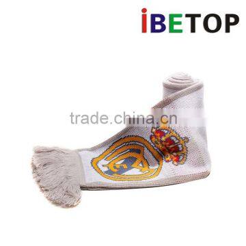 custom design acrylic football soccer fans scarf