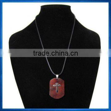 Wooden Cross Necklace