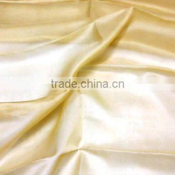 Indian silk organza fabric, 100% silk, champagne