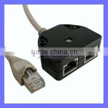 High speed Extension RJ CAT5/6 M/F Network RJ45 Splitter