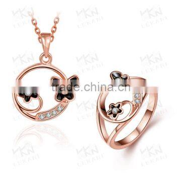 fashion rose gold jewelry 18K Gold Plating Jewelry Set