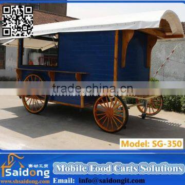 Top selling nice design mobile fast food cart/mobile food vending cart for sale