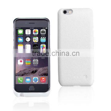 External plastic power case for IPhone6 4000mAh battery case