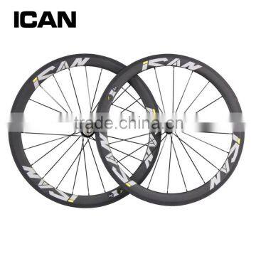 ICAN design carbon 50mm clincher wheels Road Bike